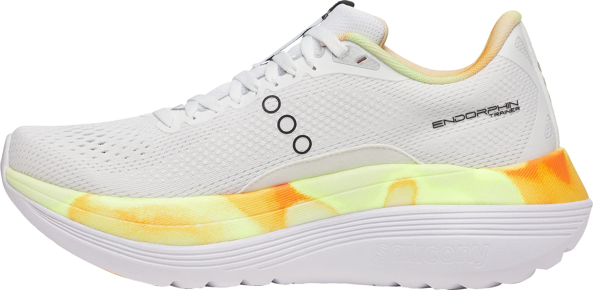 Saucony Endorphin Trainer Womens Running Shoes - White spring - fitting beginner - appropriate shoes