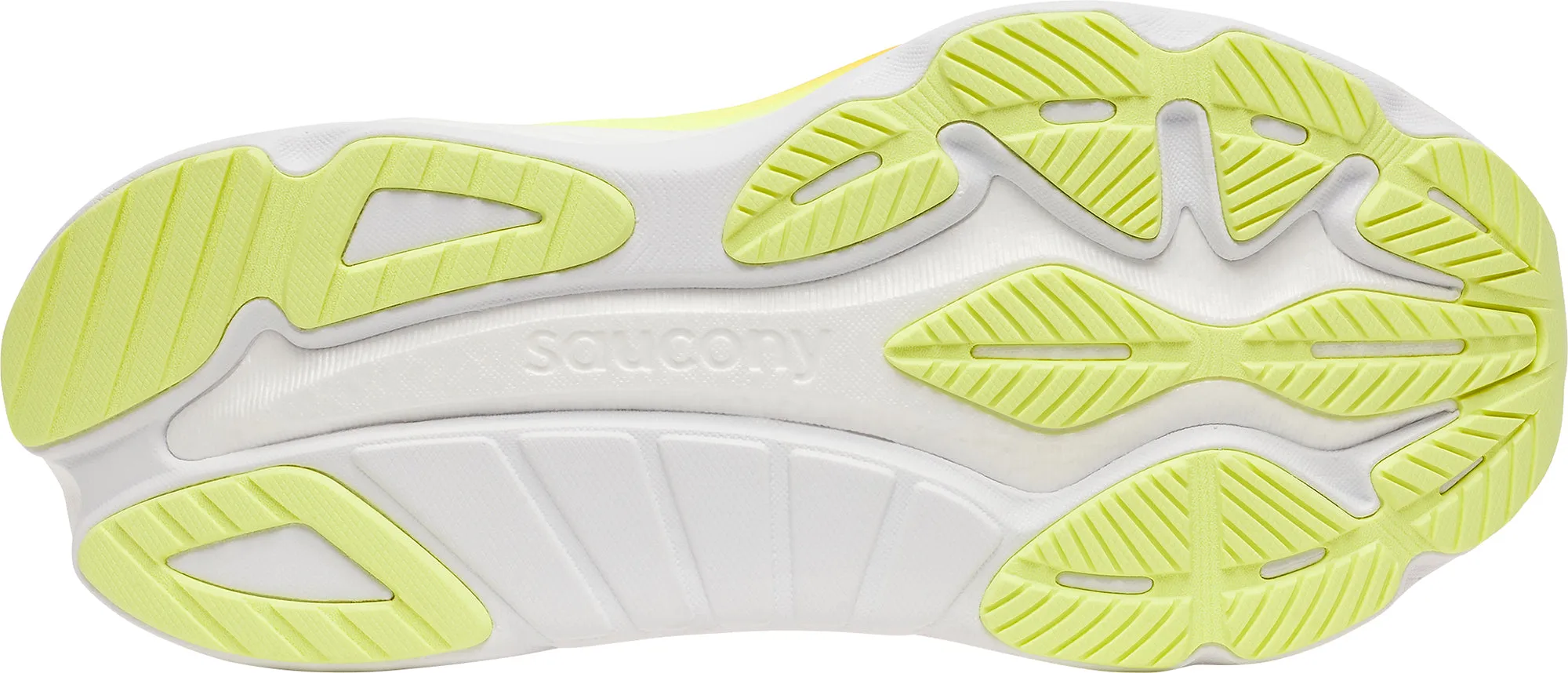 Reactive Propulsion Plate Saucony Hurricane 24 Womens Running Shoes - Yellow