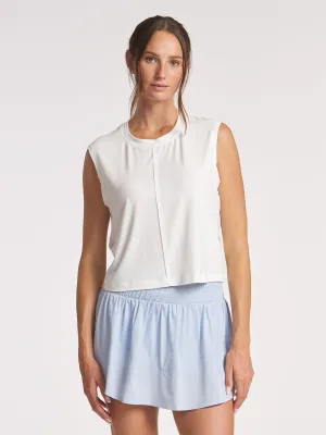 construction light feel Overlap Back Tee