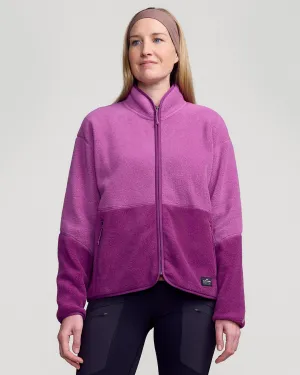Women's Trailhead Fleece Jacket - Berry/Washed Berry Grid Ventilation Panels ThermalRegulating Fabric