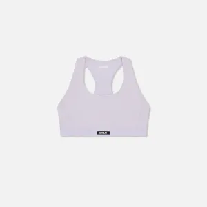 Striped Cadence? Scoop Neck Run Bra - Light Thistle Orange Plus size seams