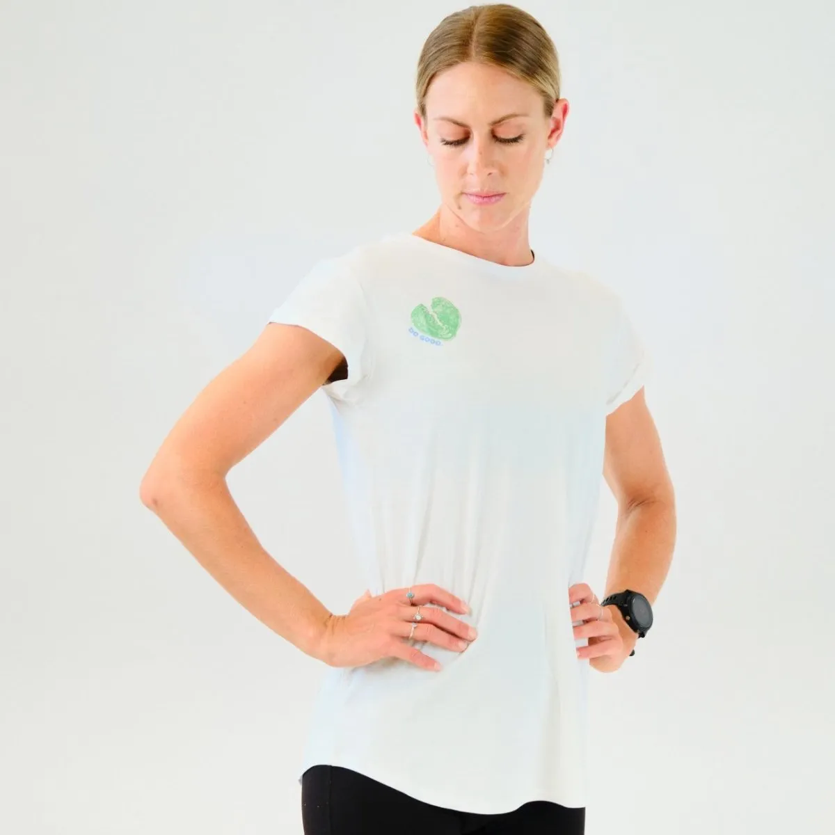 Do Good By Nature | Women's Free and Easy Daily Eco Tee Light Design Soft and Light Wear