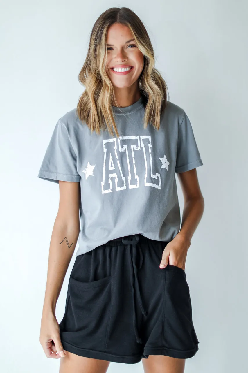 ATL Star Graphic Tee Cozy Stretch Fit Cozy Hug