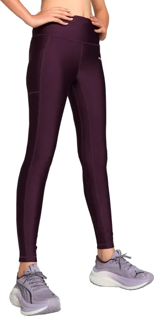 Clean Form Compression Fit Puma Run Ultraform Womens Long Running Tights - Purple