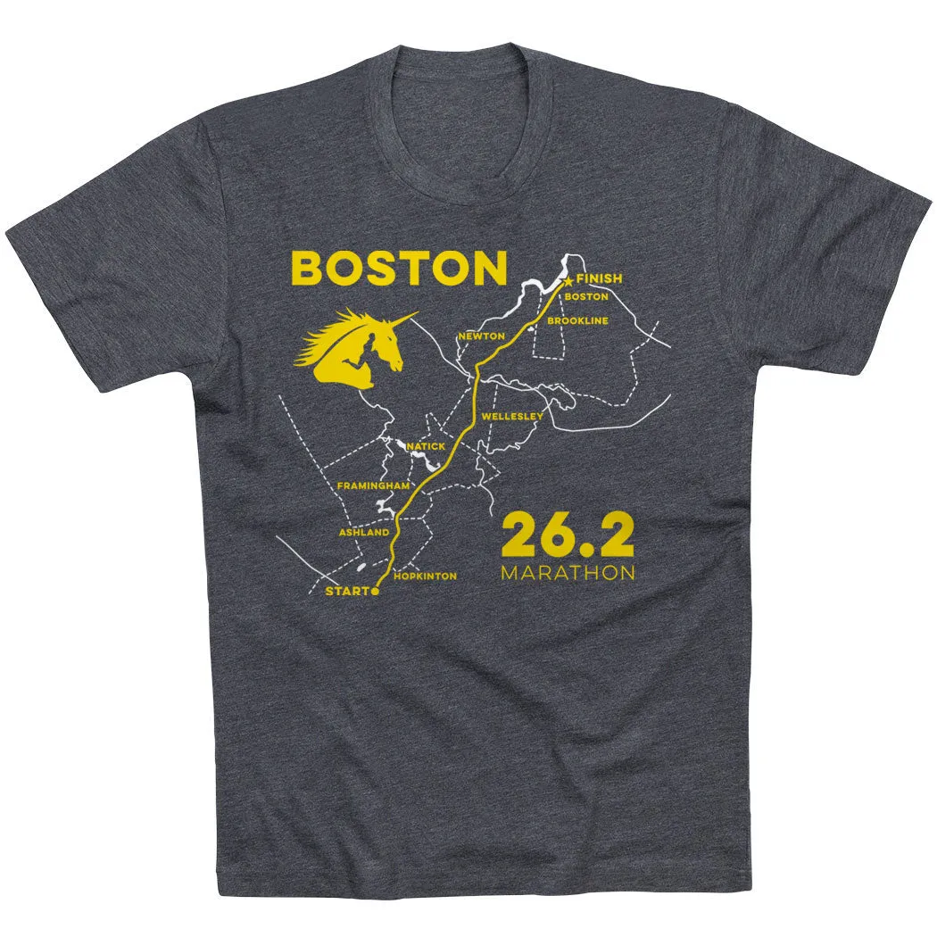 UV resistant Soft And Comfortable Running Short Sleeve T-Shirt - Boston Route