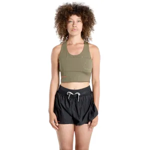 Stretchable Women's Adi365 H.Koumori Running Crop Olive Strata