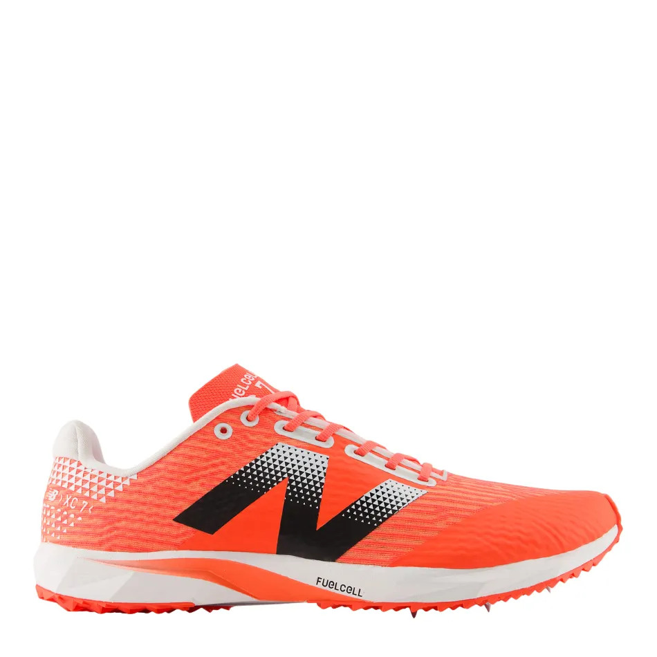 New Balance Unisex Fuelcell XC Seven V5 Running Shoes in Urgent Red AW25 Progressive Cushioning adapt to different terrains
