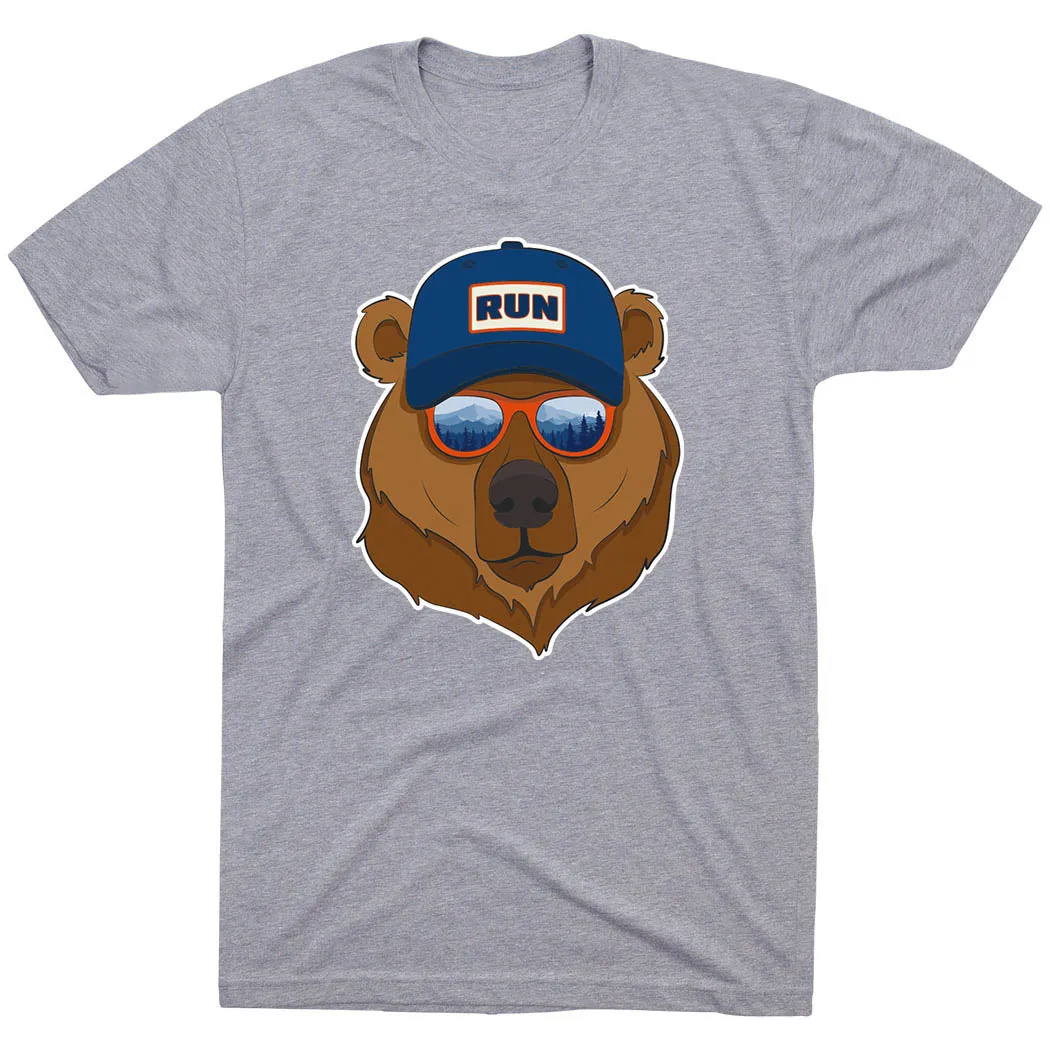 Active Wear Fit Casual Comfort Fit Running Short Sleeve T-Shirt - Bear Run