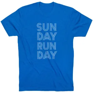 Running Short Sleeve T-Shirt - Sunday Runday (Stacked) Effortless Style