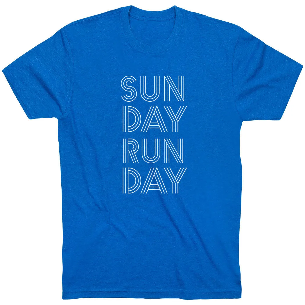 Running Short Sleeve T-Shirt - Sunday Runday (Stacked) Effortless Style