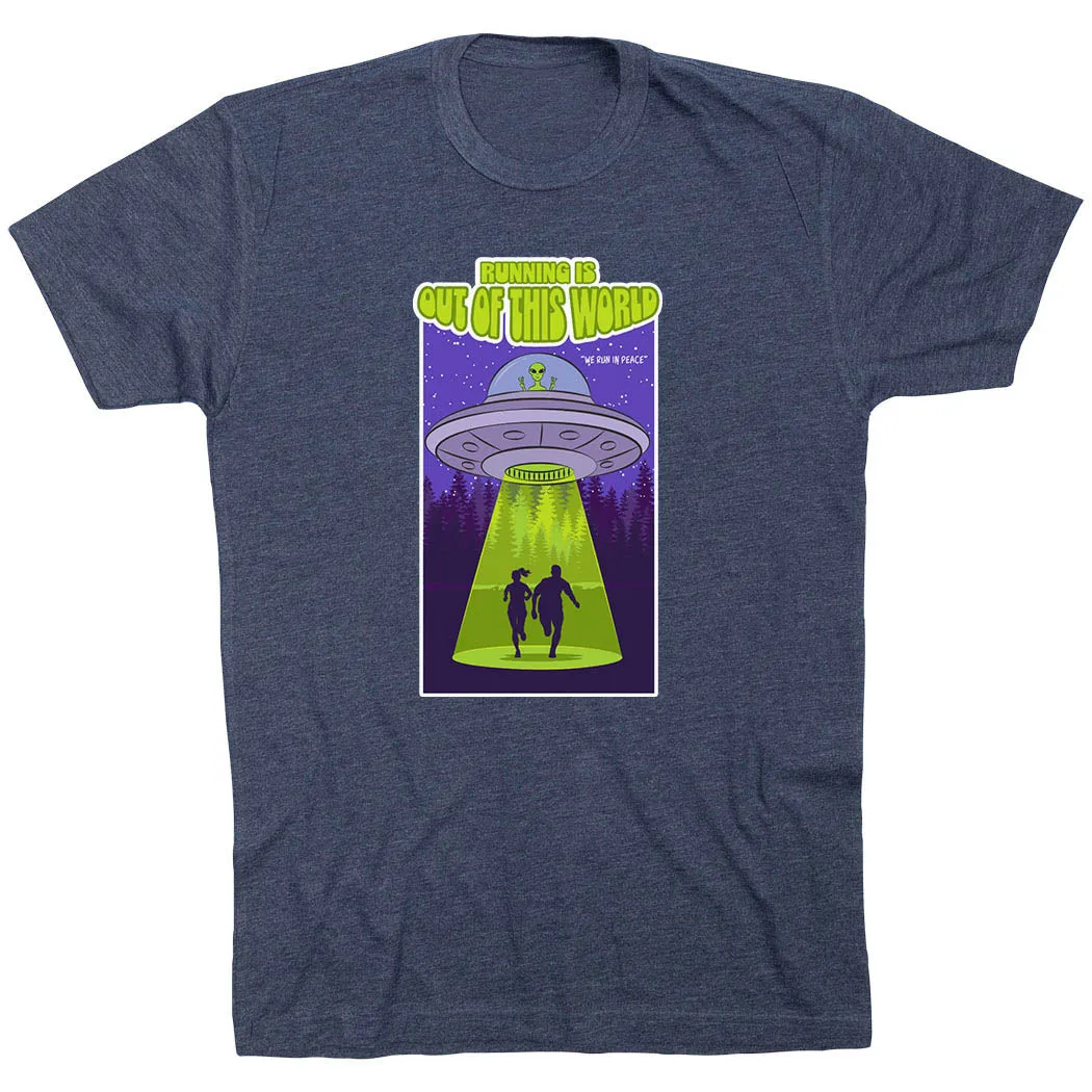 Active Wearable Casual Comfort Fit Running Short Sleeve T-Shirt - Out of This World