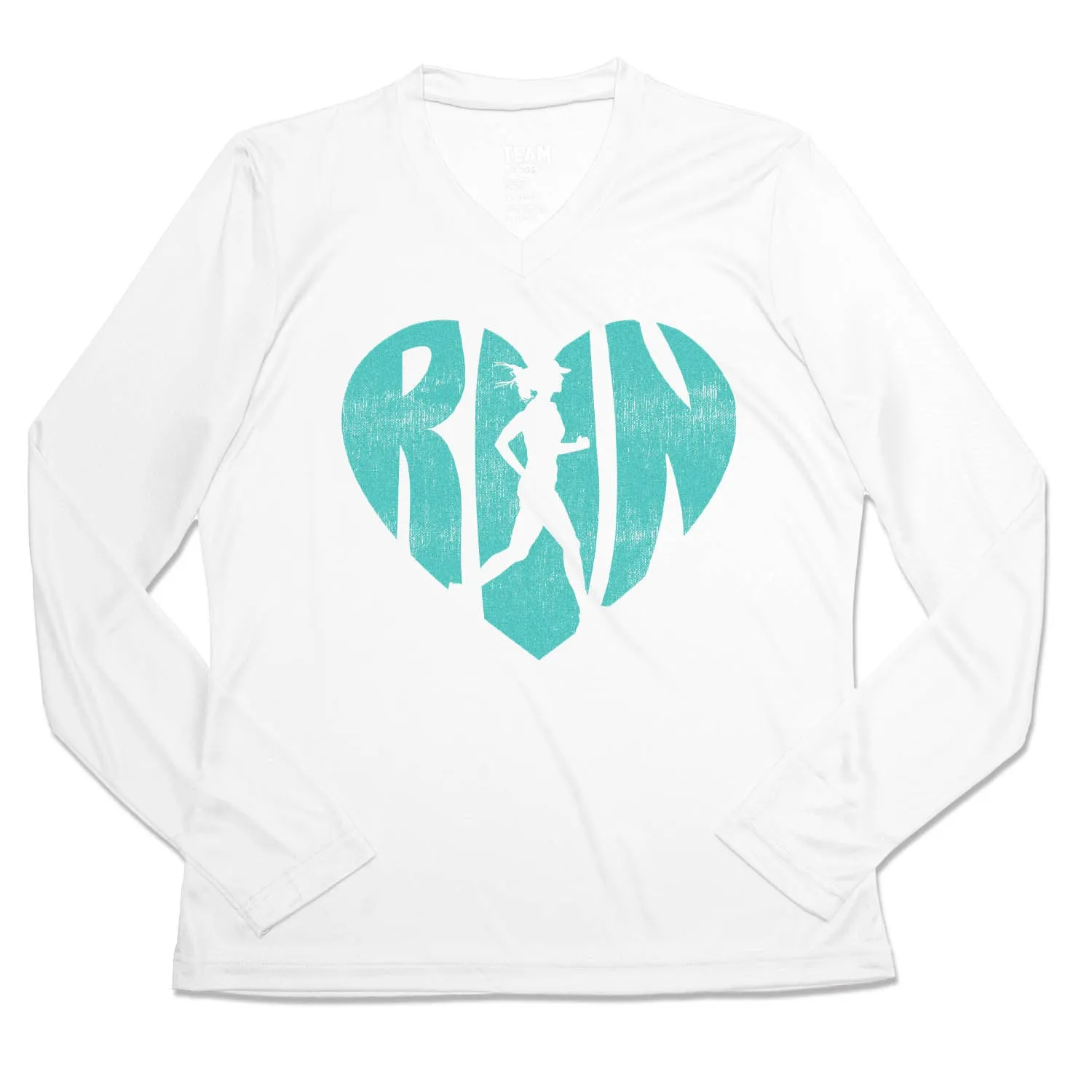 Fashion-Forward Look Women's Long Sleeve Tech Tee - Love The Run