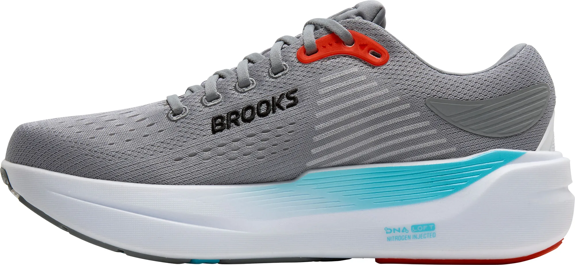 Brooks Ghost Max 3 Mens Running Shoes - Grey Fitness Tracker Compatibility Enhanced Toe Box