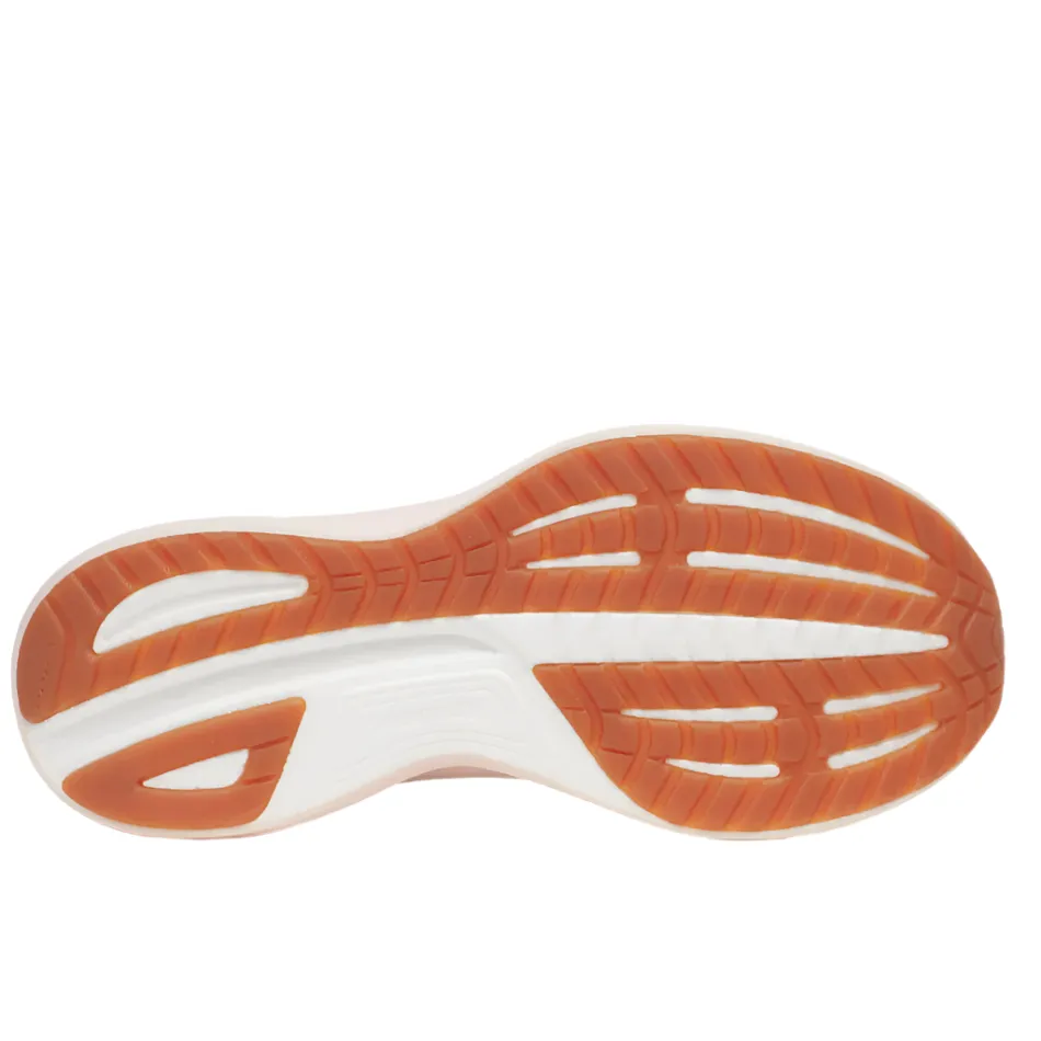 Saucony Women's Ride 18 Running Shoes in Quartz/Peony - Online Exclusive Decoupled Heel Zone