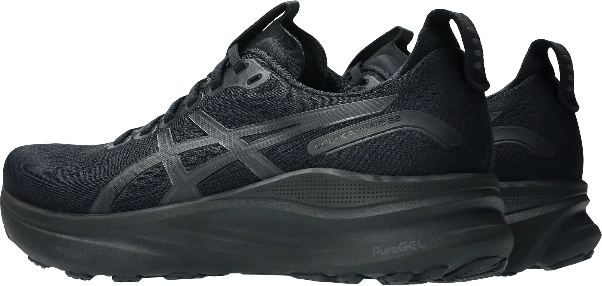 Asics Gel Kayano 32 Mens Running Shoes - Black high - performance Reinforced Heel Counter