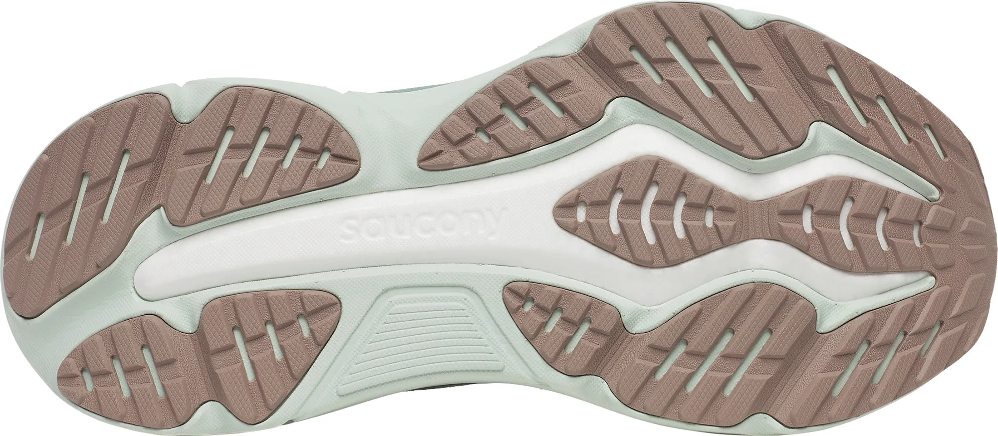Saucony Hurricane 25 Womens Running Shoes - Green Flexible Forefoot Construction brooch - decorated running shoes