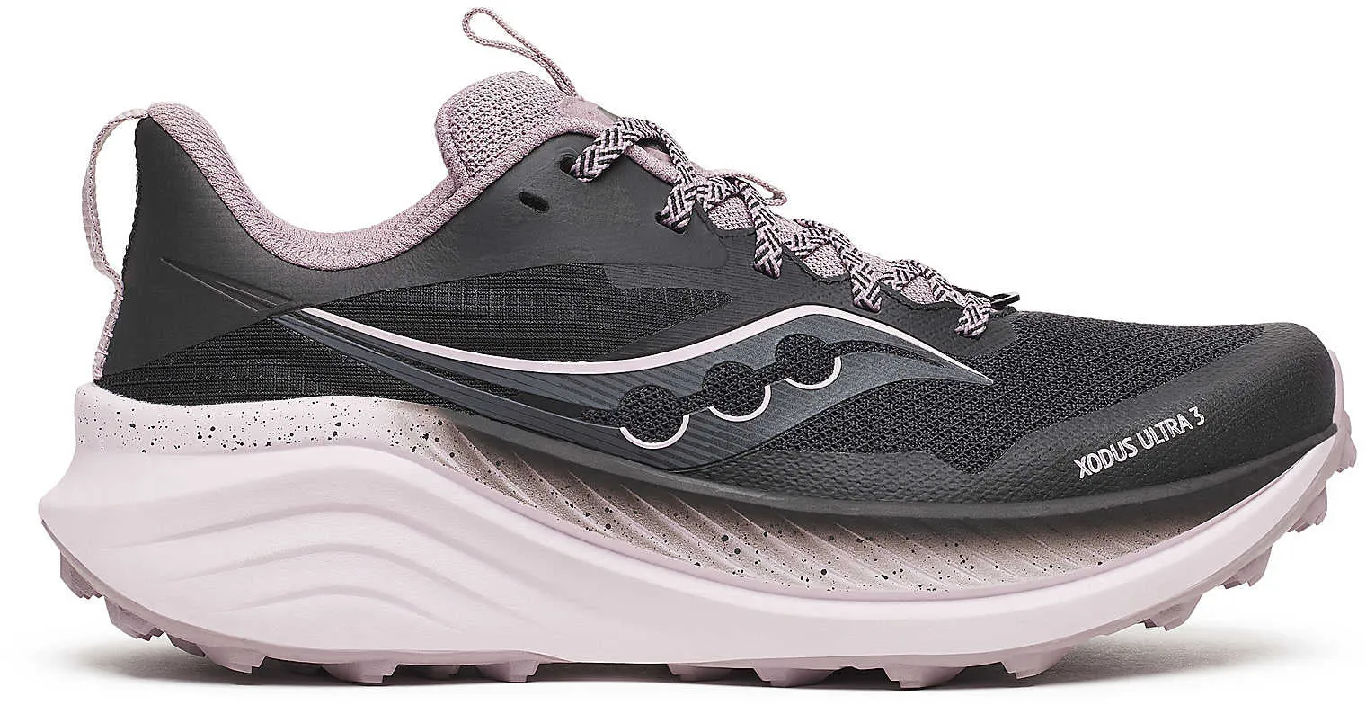 Saucony Xodus Ultra 3 Womens Trail Running Shoes - Black responsive - sole shoes
