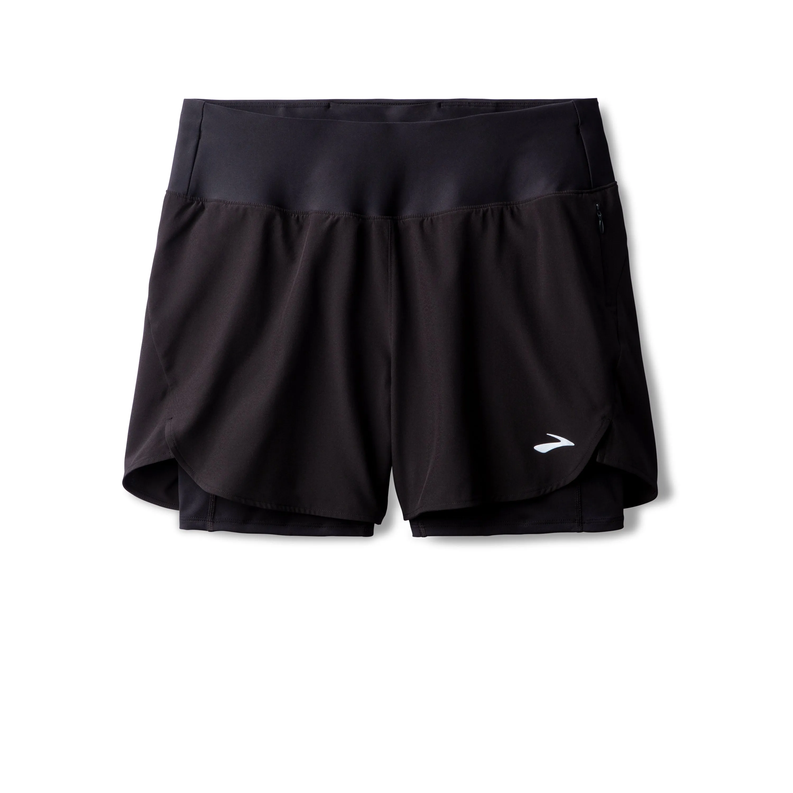 Brooks | Chaser 5" 2-in-1 Short 2.0 | Women's | Black Durable Quality Relaxed Movement