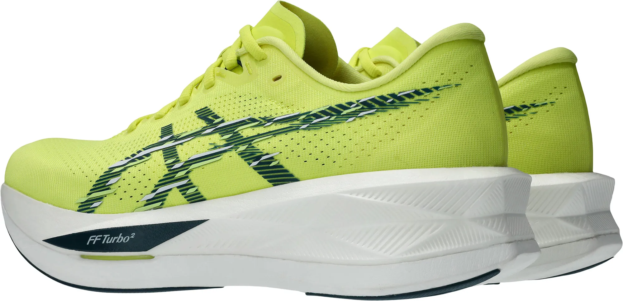 running shoes with rubber sole Asics SonicBlast Mens Running Shoes - Yellow