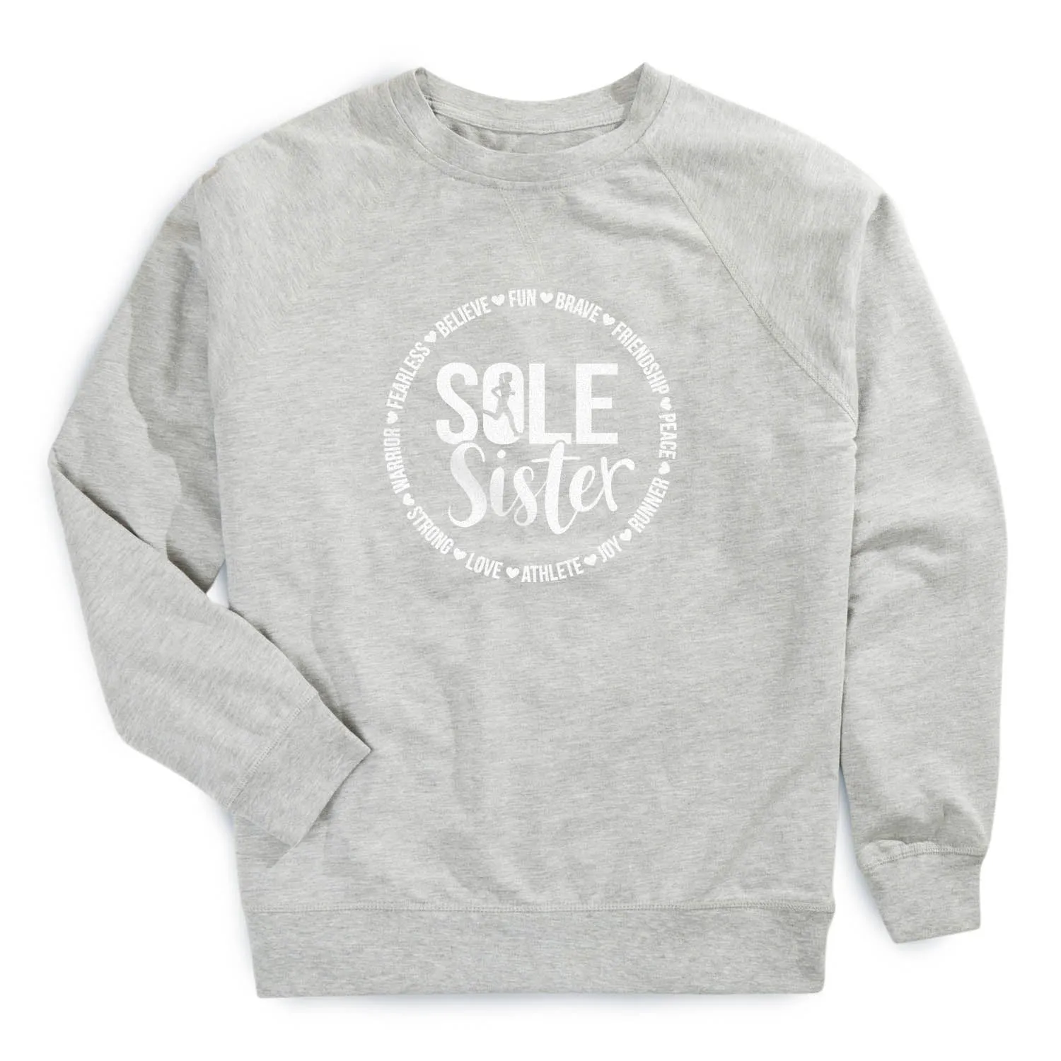 Outdoor Apparel Running Raglan Crew Neck Pullover - Sole Sister