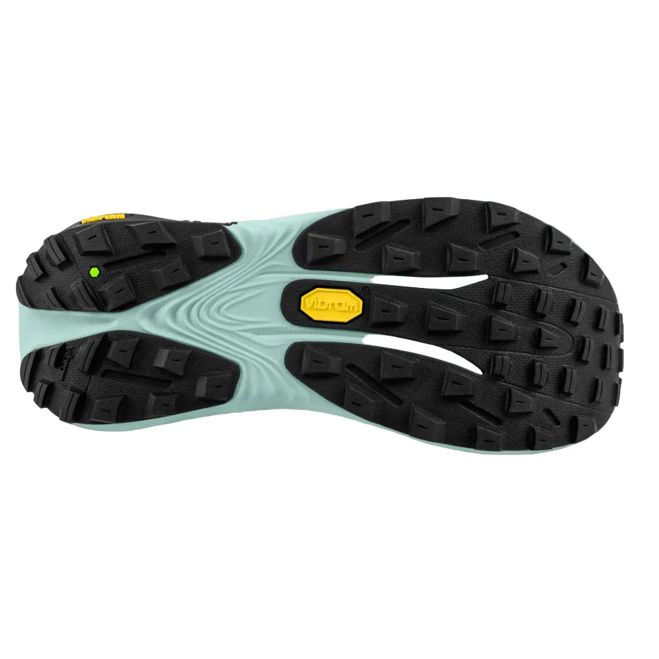 trail running shoes Impact Diffusion Layer Topo Women's Vista Running Shoes in Black/Mint AW25