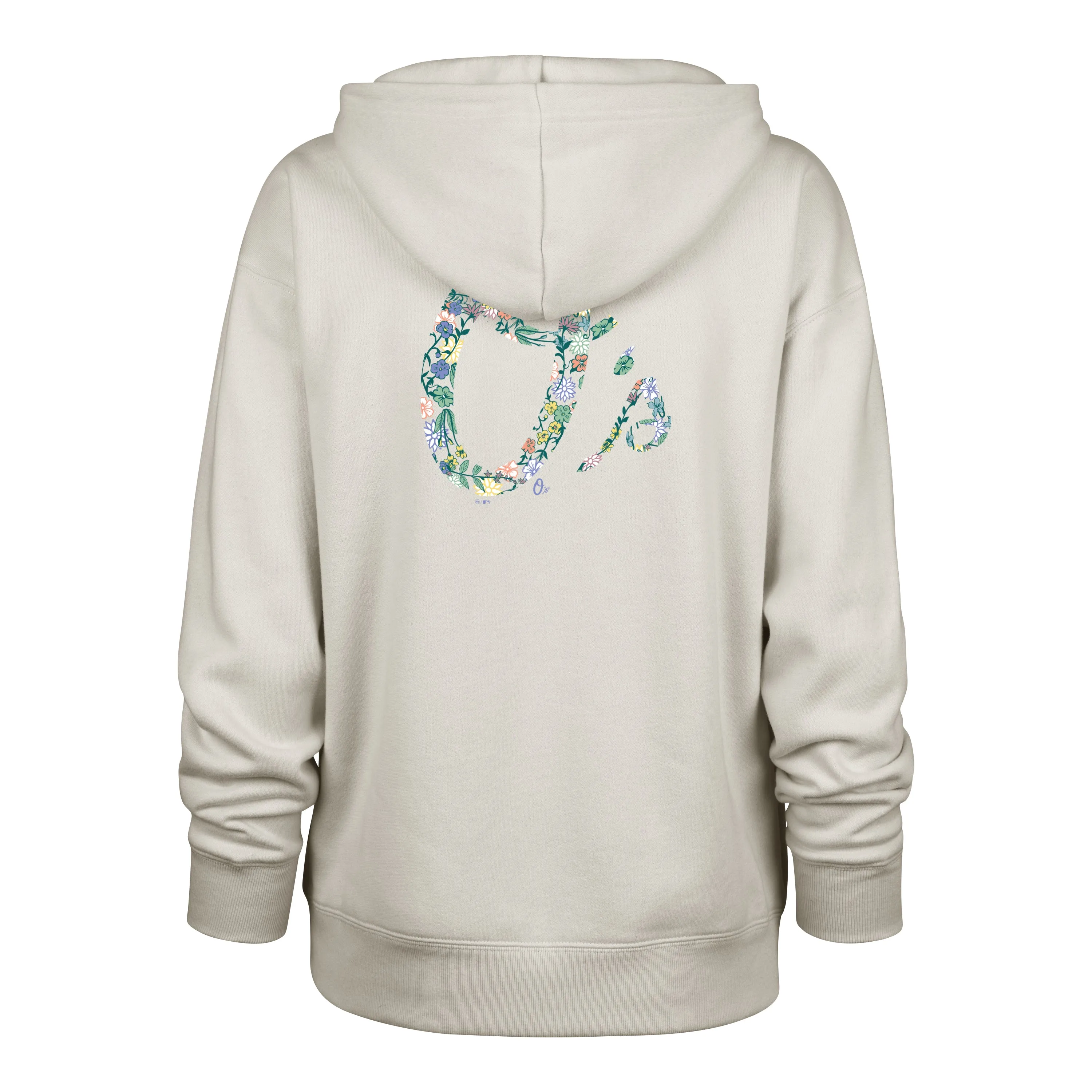 BALTIMORE ORIOLES FULL BLOOM '47 NAOMI HOOD WOMENS Transitional Clothing WrinkleFree Fabric