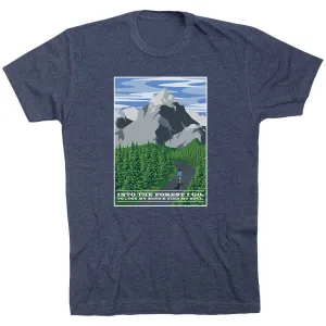 Urban Style Trend Street Style Running Short Sleeve T-Shirt - Into the Forest