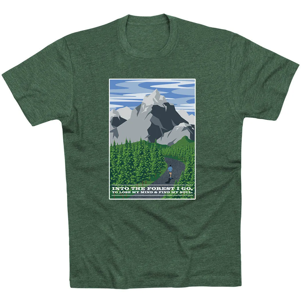 Comfy Pieces Running Short Sleeve T-Shirt - Into the Forest