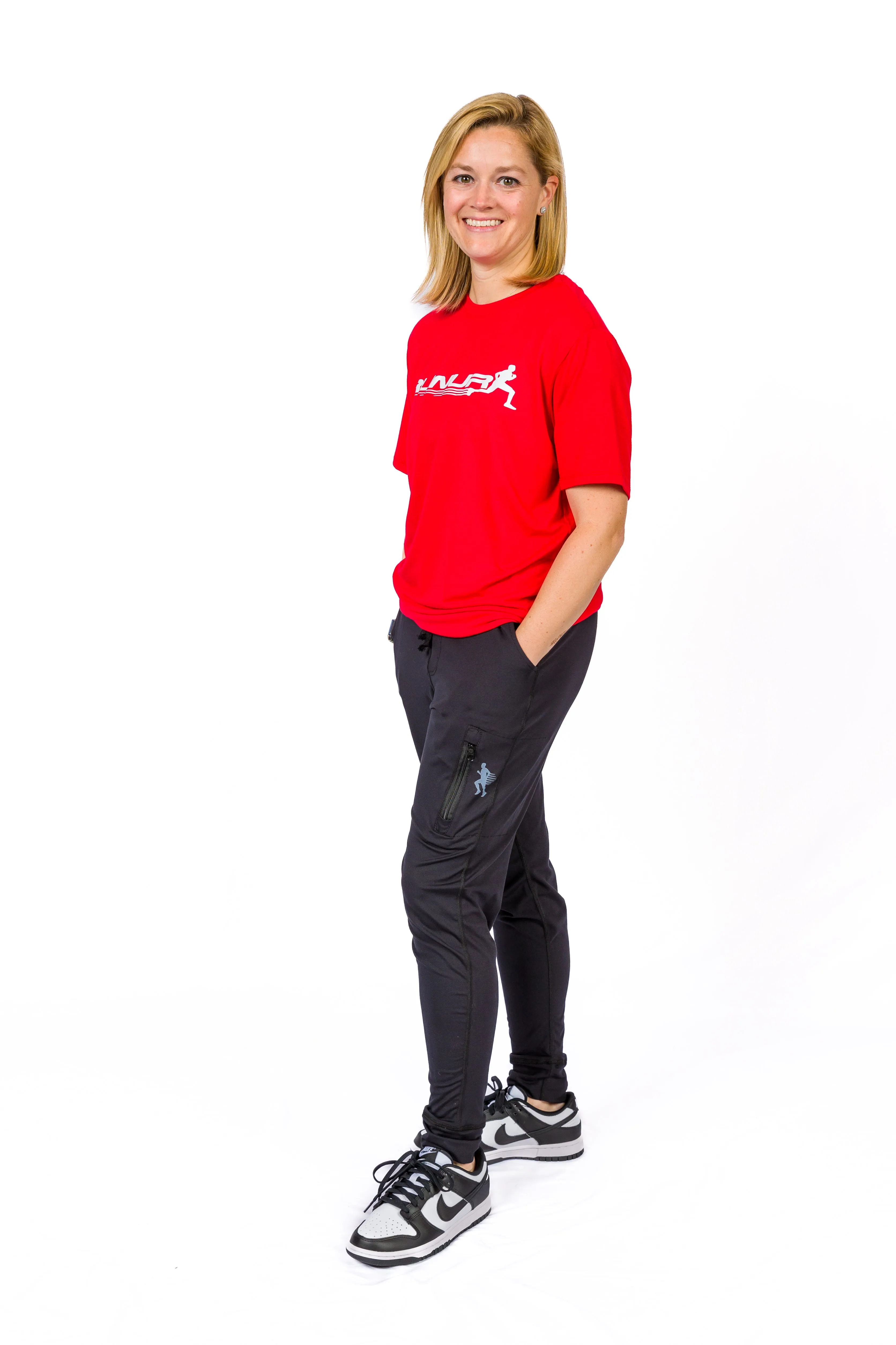 SHORT SLEEVE TEE - RED SCARLET - THE RECOVERY Travel Comfort Style Anti Odor Treatment