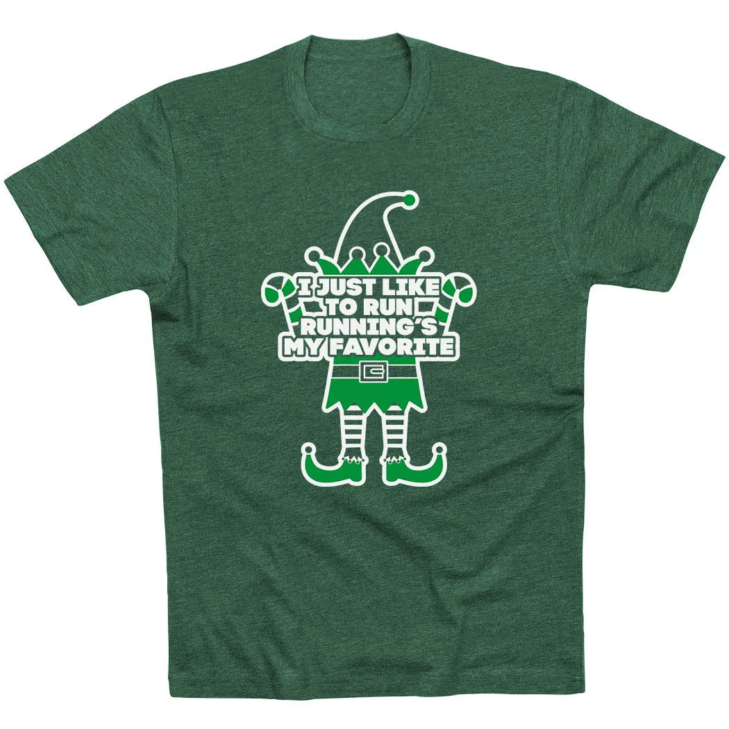 Running Short Sleeve T-Shirt - Running's My Favorite Sporty Look Wear Bright Color