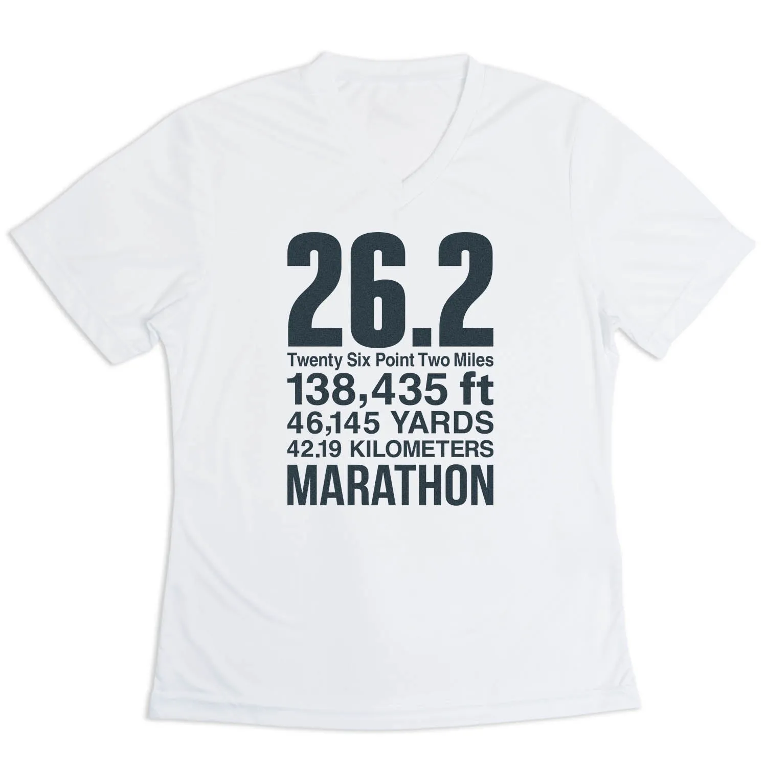 Women's Short Sleeve Tech Tee - 26.2 Math Miles QuickDry