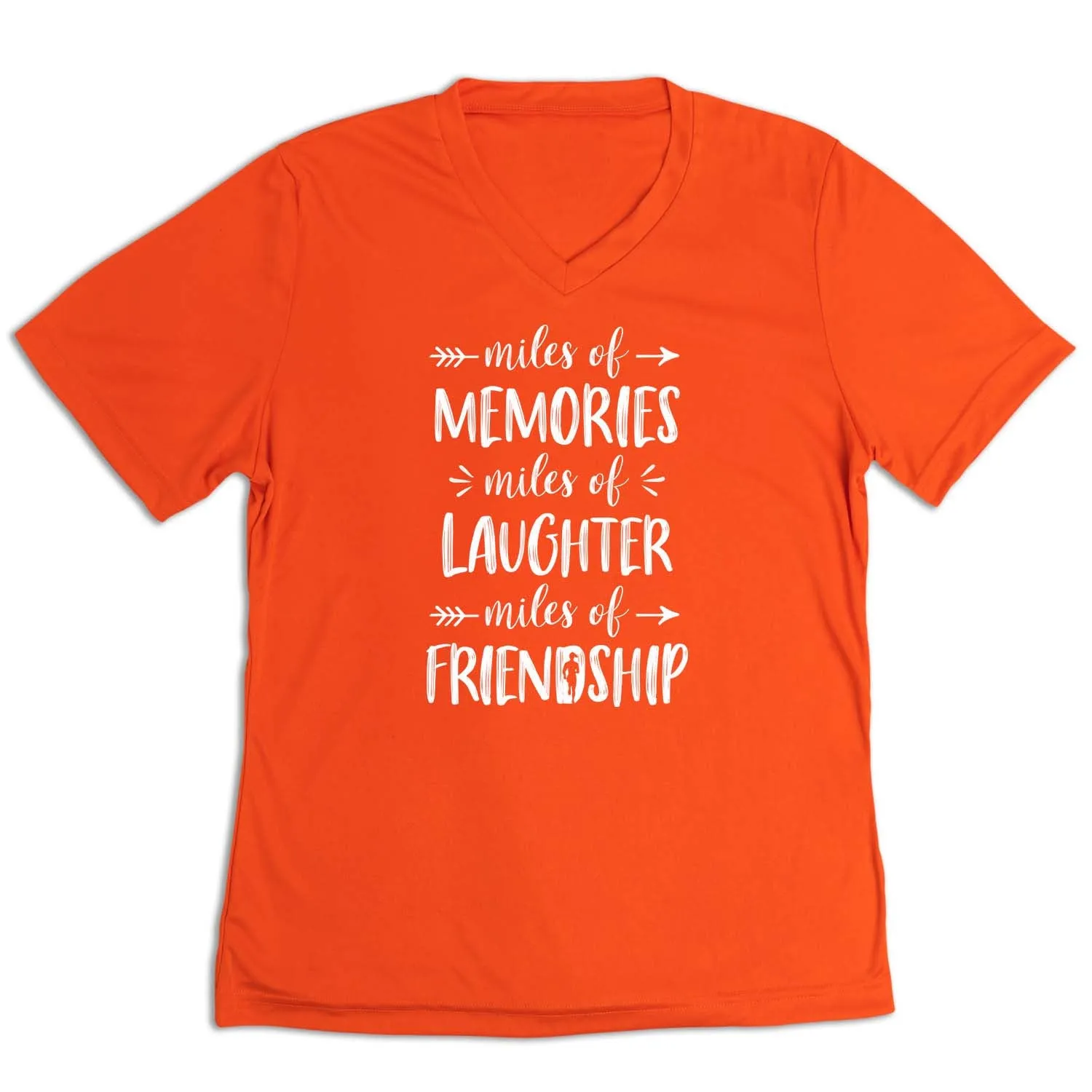 Non-toxic Relaxed Style Women's Short Sleeve Tech Tee - Miles of Friendship Mantra