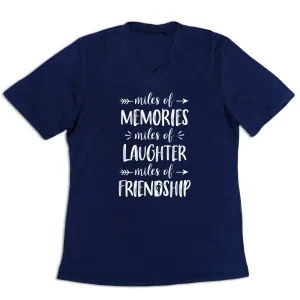 HighThreadCount Smart Layering Women's Short Sleeve Tech Tee - Miles of Friendship Mantra