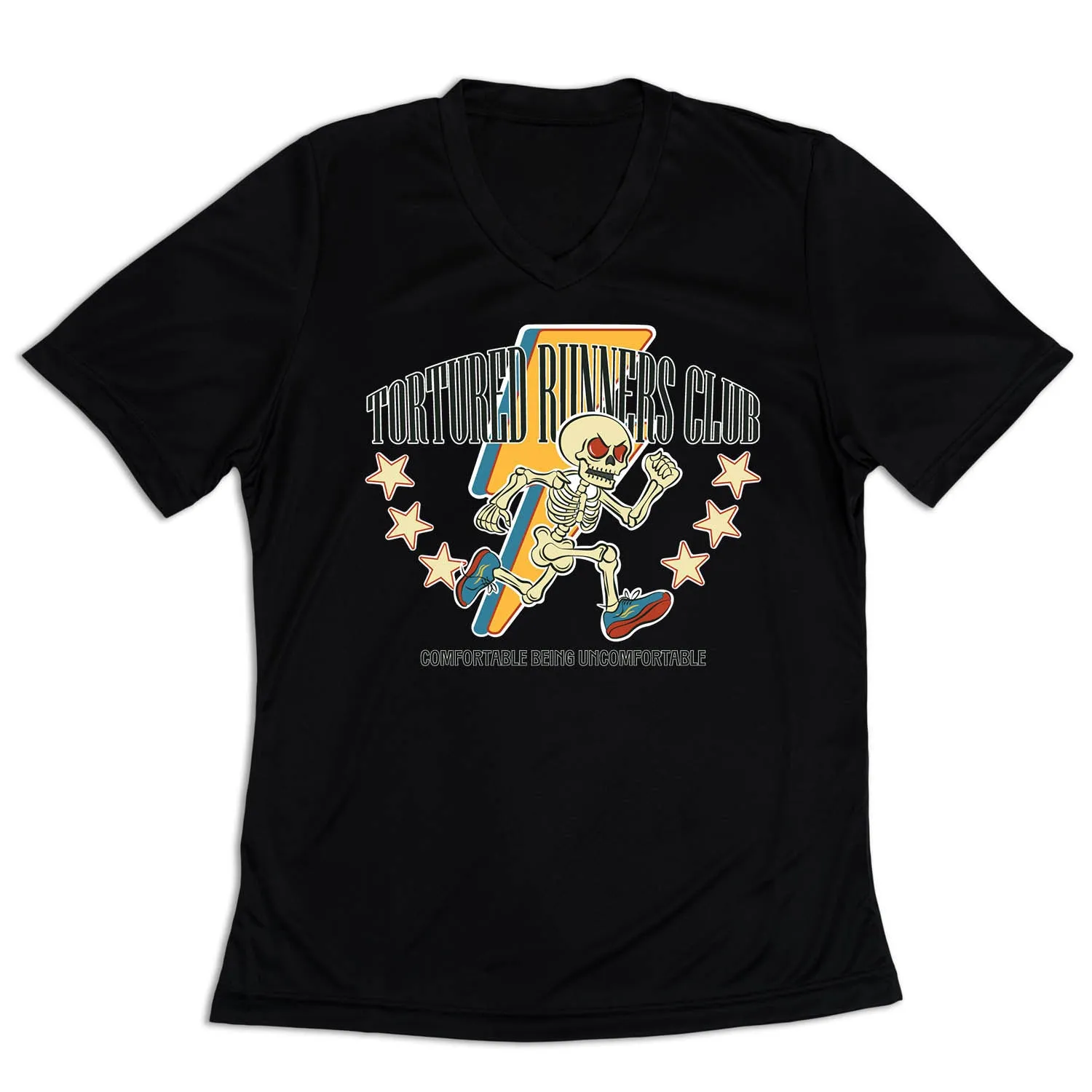 Women's Short Sleeve Tech Tee - The Tortured Runners Club Wide Neck Opening