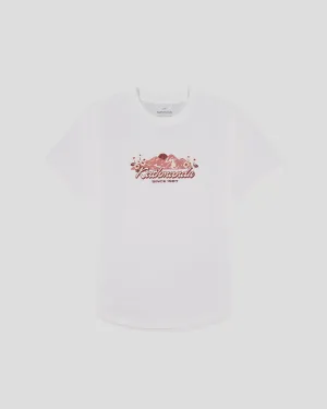 Stain Resistant Women??s Mt Cook Lily Organic Cotton T-Shirt - White