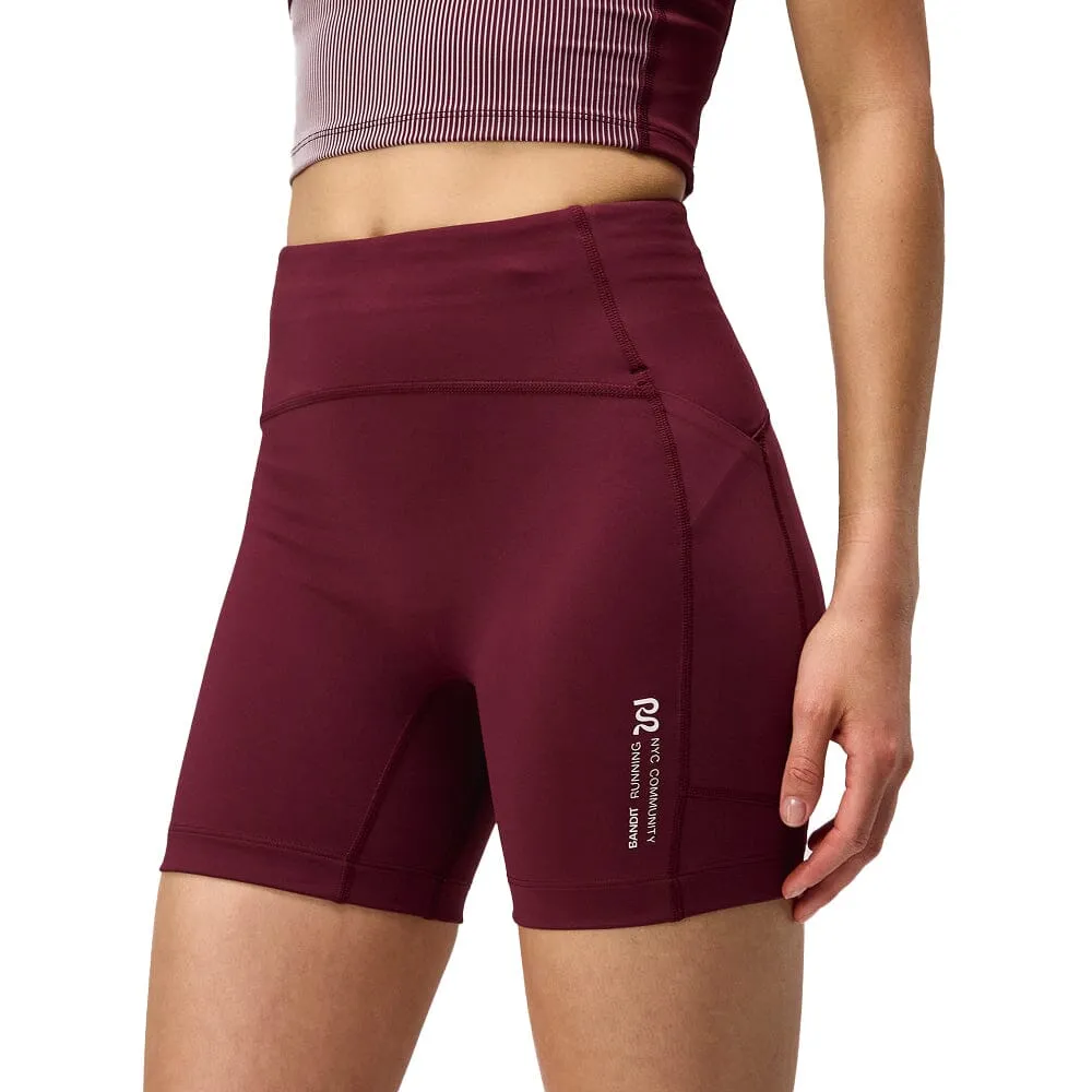 Bandit Running Women's Stamina? High Waist 5" Compression Shorts Tailored Cut Relaxed fit style
