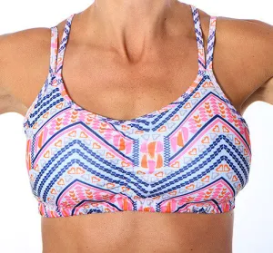 Boheme Strappy Top Sports Bra Red