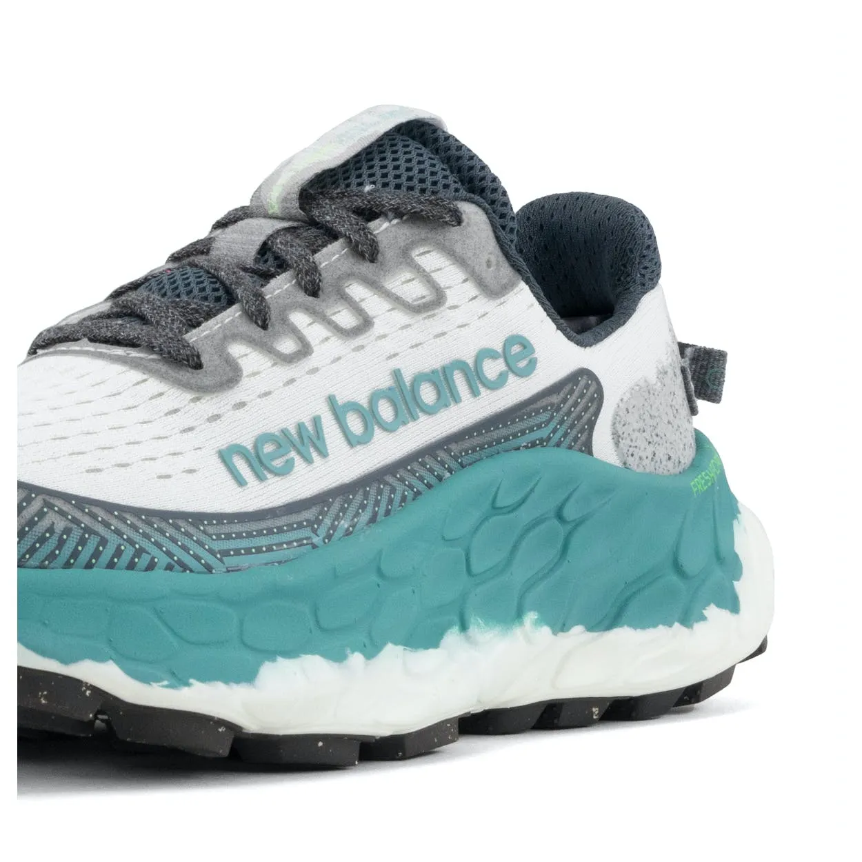 Torsional Rigidity Chassis Abrasion Resistant Outsole New Balance Women's Fresh Foam X More Trail v3 (Reflection with faded teal)