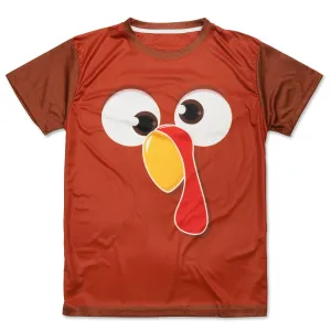 Picnic family gathering Short Sleeve Performance Tee - Gobbles the Turkey