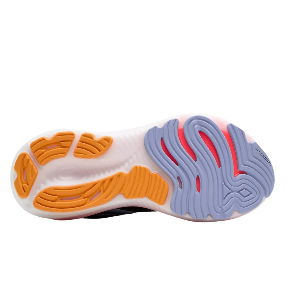 mid - range shoes Brooks Women's Glycerin 22 Running Shoes in Black/Blue Heron/Orange AW25