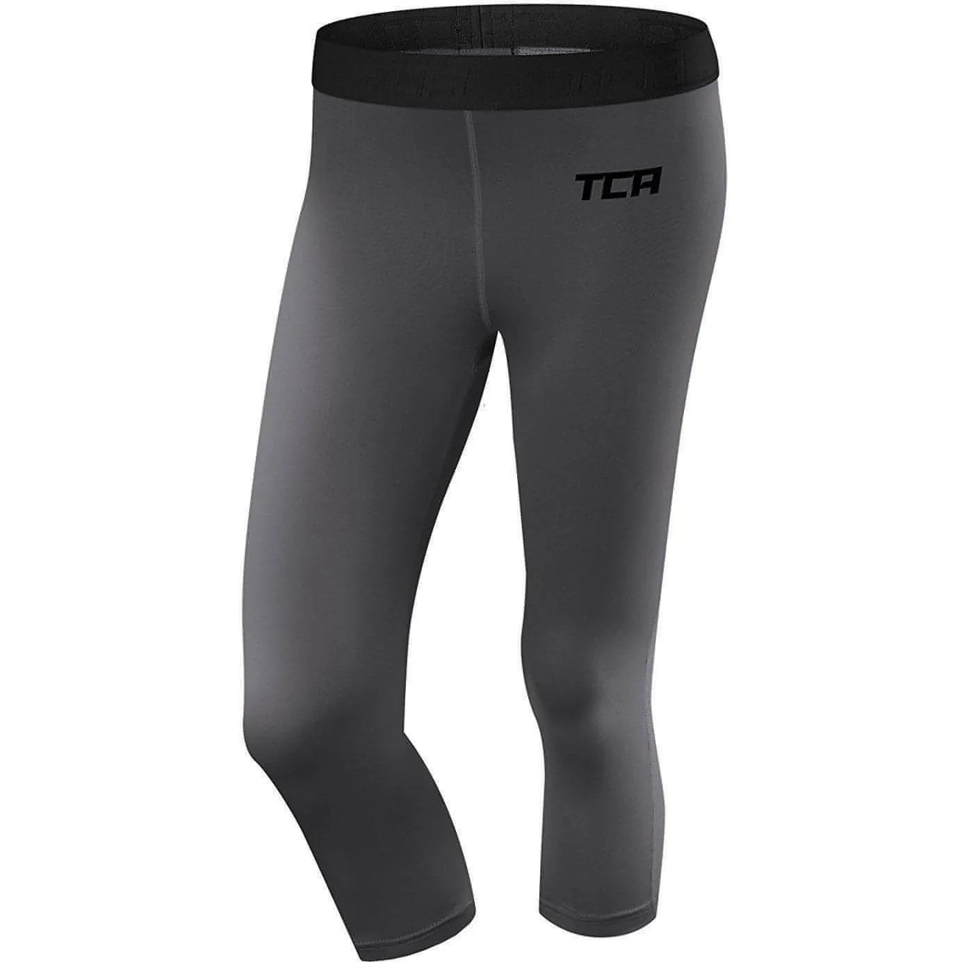 TCA Pro Performance Endurance Womens 3/4 Capri Running Tights - Grey Budget Friendly Camping Gear