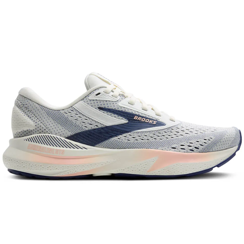 Women's Brooks Adrenaline GTS 24 beginner running footwear toe - box - roomy - design shoes