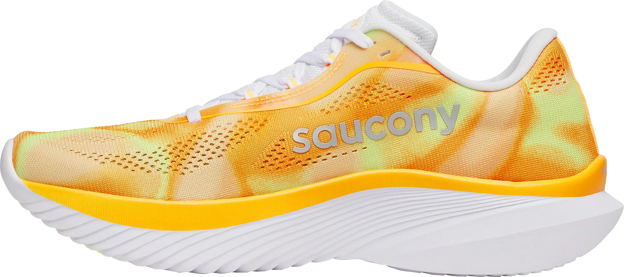 Saucony Kinvara 15 Mens Running Shoes - Orange competitive runners Quick - release