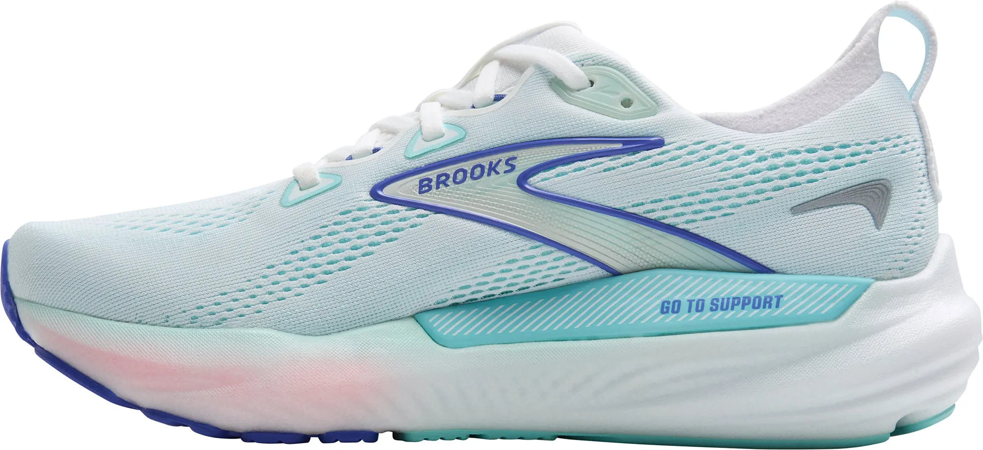 patterned shoes Everyday Flex Brooks Glycerin GTS 22 Womens Running Shoes - Green