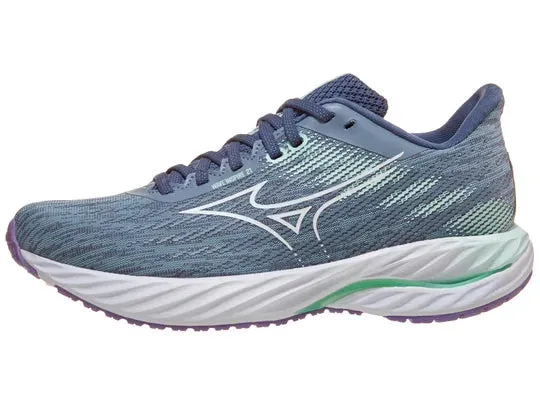 Mizuno | Wave Inspire 21 | Women's | Tradewinds/White promote healthy running
