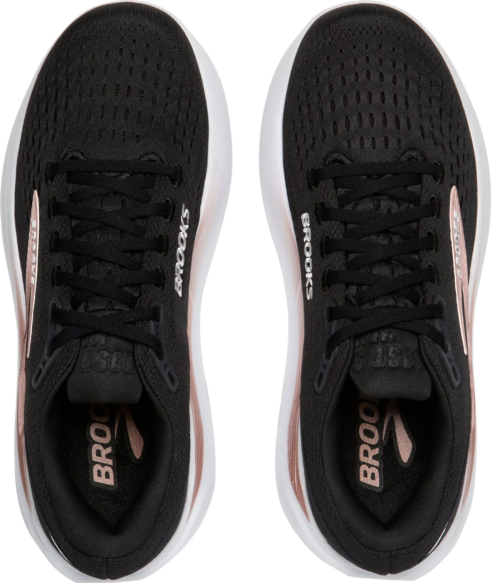Brooks Ghost Max 3 Womens Running Shoes - Black traction - pattern sole shoes running in a salt flat area shoes