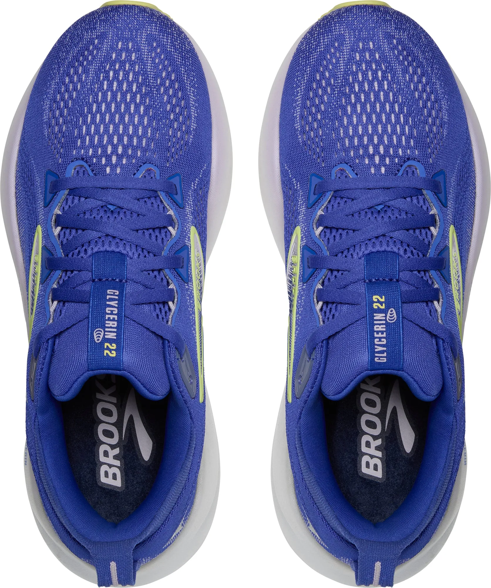 high - top design rock - climbing running shoes Brooks Glycerin 22 Womens Running Shoes - Blue