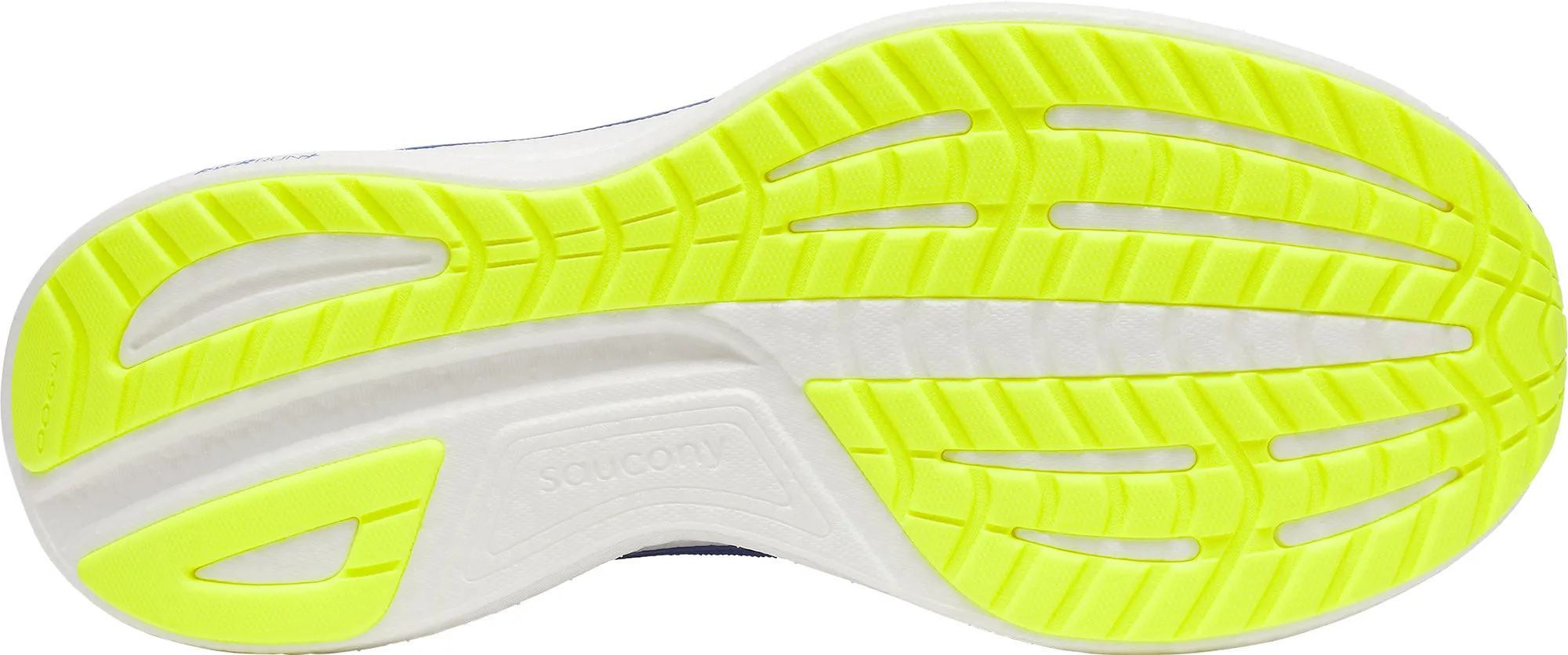 running in a dock area shoes Saucony Ride 18 Mens Running Shoes - Blue