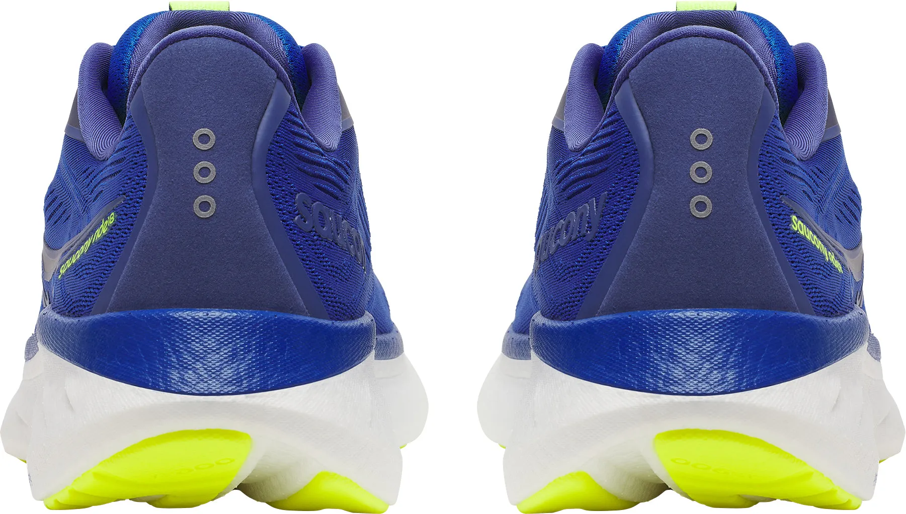 Saucony Ride 18 Mens Running Shoes - Blue running sneakers Blown Rubber Outsole