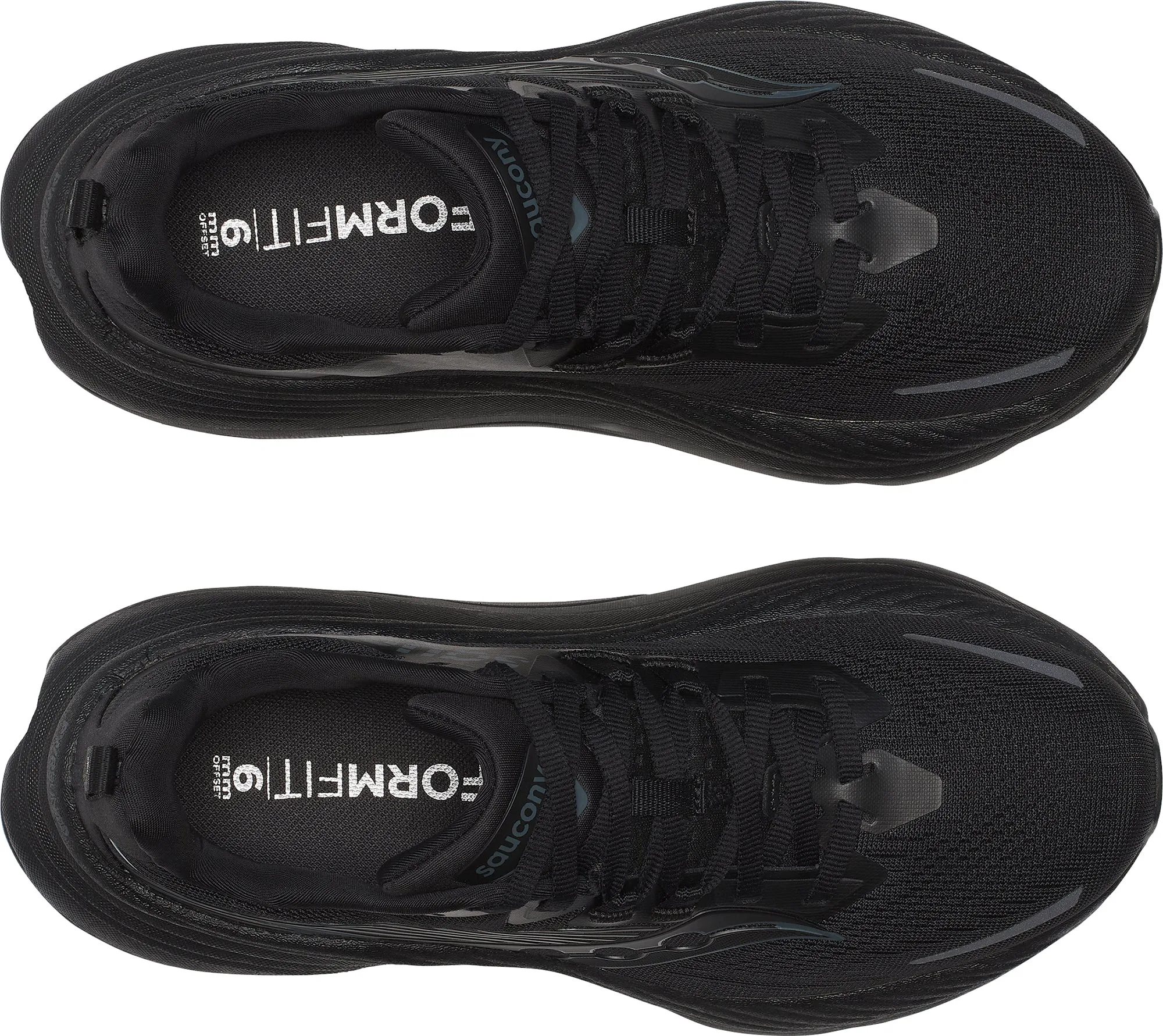 Saucony Hurricane 24 Womens Running Shoes - Black carbon - fiber plate opera - themed running option